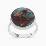 Lava Mexican Turquoise Silver Rings