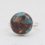 Lava Mexican Turquoise Silver Rings