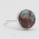 Lava Mexican Turquoise Silver Rings