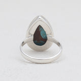 Lava Mexican Turquoise Silver Rings