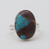 Lava Mexican Turquoise Silver Rings