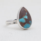 Lava Mexican Turquoise Silver Rings