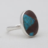 Lava Mexican Turquoise Silver Rings