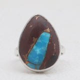 Lava Mexican Turquoise Silver Rings