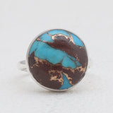 Lava Mexican Turquoise Silver Rings