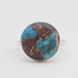 Lava Mexican Turquoise Silver Rings