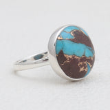 Lava Mexican Turquoise Silver Rings