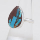 Lava Mexican Turquoise Silver Rings