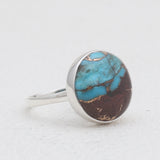 Lava Mexican Turquoise Silver Rings