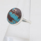 Lava Mexican Turquoise Silver Rings