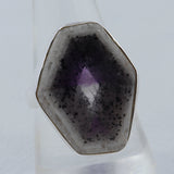 Amethyst Crystal Quartz Silver Ring
