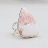 925 Silver Pink Scolecite Rings