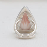 925 Silver Pink Scolecite Rings