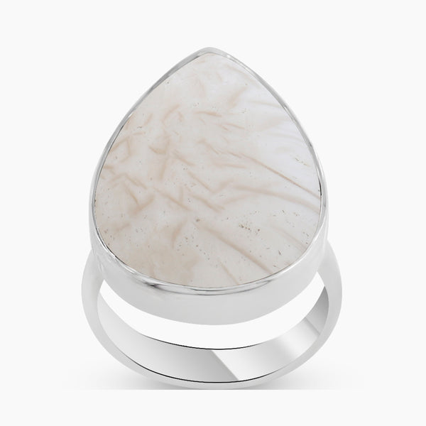 925 Sterling Silver Scolecite Rings
