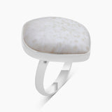 925 Sterling Silver Scolecite Rings