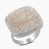 925 Sterling Silver Scolecite Rings