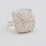 925 Sterling Silver Scolecite Rings
