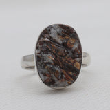 Natural Astrophyllite Silver Rings