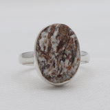 Natural Astrophyllite Silver Rings