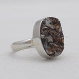 Natural Astrophyllite Silver Rings