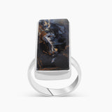 Pietersite Jasper Silver Rings