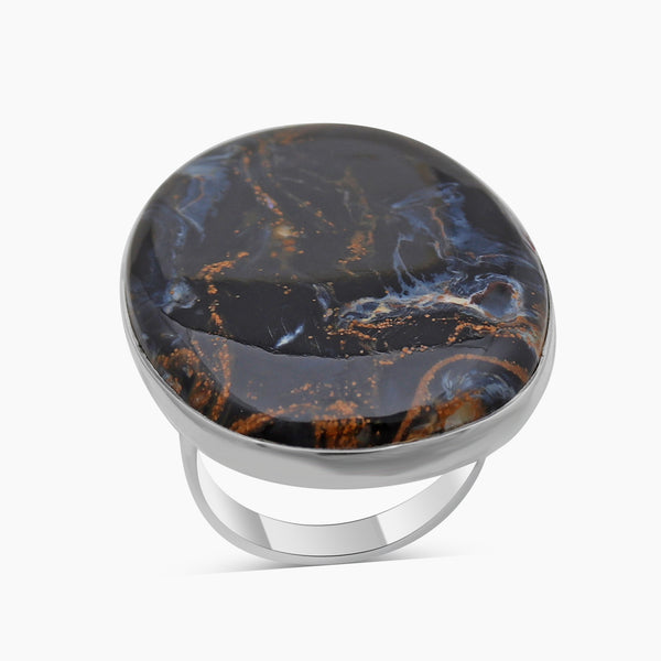 Pietersite Jasper Silver Rings