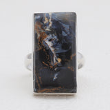 Pietersite Jasper Silver Rings