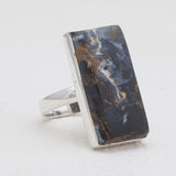 Pietersite Jasper Silver Rings