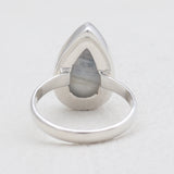 Blue Rhodochrosite Silver Rings