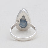 Blue Rhodochrosite Silver Rings