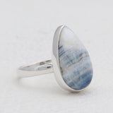 Blue Rhodochrosite Silver Rings