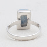 Blue Rhodochrosite Silver Rings