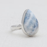 Blue Rhodochrosite Silver Rings