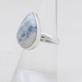 Blue Rhodochrosite Silver Rings