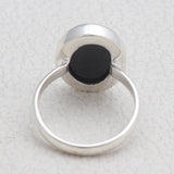 Natural Carving Silver Ring