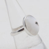 925 Silver Solar Ice Quartz Rings