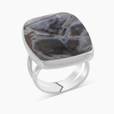 925 Sterling Silver Turkish Agate Rings