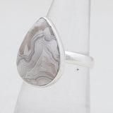Crazy Lace Agate Silver Handmade Rings