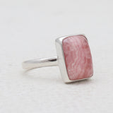 Rhodochrosite Silver Rings
