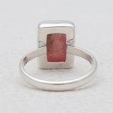 Rhodochrosite Silver Rings