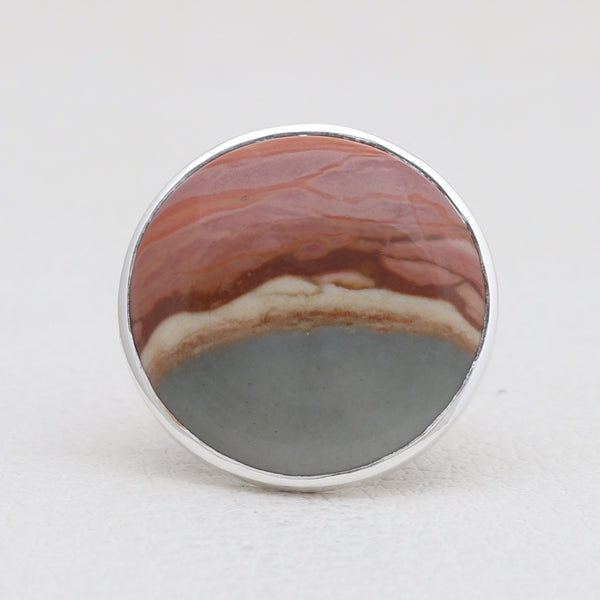 Polychrome Jasper Silver Rings