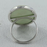 Lemon Chrysoprase Silver Ring