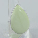Lemon Chrysoprase Silver Rings