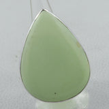 Natural Lemon Chrysoprase Silver Ring