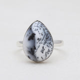 925 Silver Dendritic Opal Rings