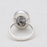 925 Silver Dendritic Opal Rings