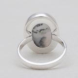 925 Silver Dendritic Opal Rings