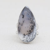 925 Silver Dendritic Opal Rings