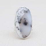 925 Silver Dendritic Opal Rings