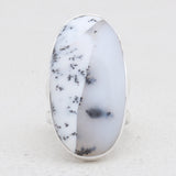 925 Silver Dendritic Opal Rings